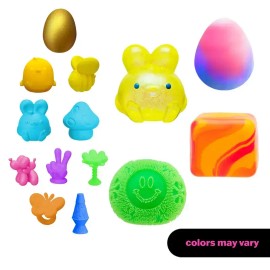 Easter Squishy Toy Bundle Sensory Stress Balls for Kids Adults Easter Basket Fillers Assorted Textures Soft Fidget Toys Ages 3 Boys Girls Gift Set