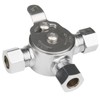 WHK Water Mixing Valve Hot Cold Water Mixer, Inlets and
