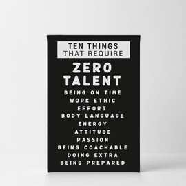 Smile Art Design Ten Things That Require Zero Talent Inspiring Quote Motivational Canvas Wall Art Inspirational Wall Art Entrepreneur Quote Print Modern Office Decor Artwork Gift Ready to Hang 28x19