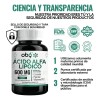 Ácido Alfa Lipoico Cúrcuma Vitamina B12 Energía Bienestar Oby Cápsulas