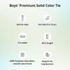 tiemart Boys' Premium Solid Color Tie (Dusty Lilac)