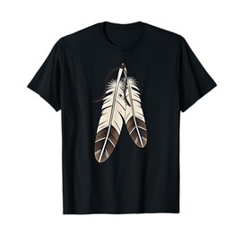 Retro Native American Feather Indian Tribe Heritage Pride T-Shirt