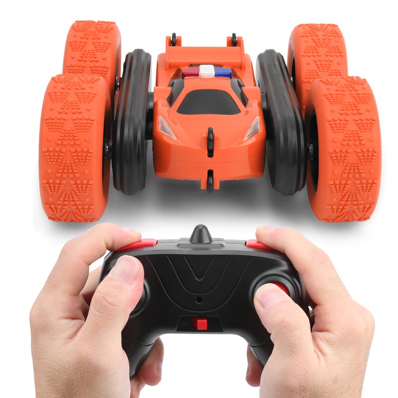 DoubleSided Stunt RC Car 360 Degrees Rotation Spraying Remote Control