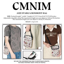 CMNIM Ghoost TV Series Merch Ghoost Characters Inspired Crossbody Bag Comedy TV Shows Lover Gifts Ghoost Fans Shoulder Purse