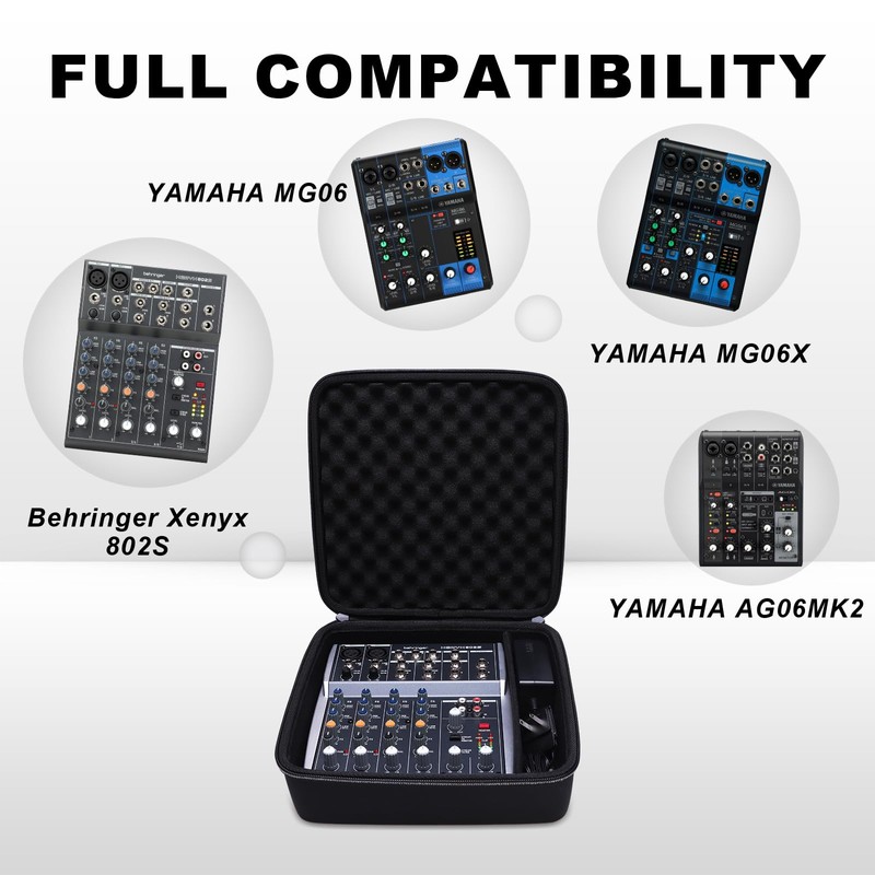 DR·AMIU Hard Case Compatible with YAMAHA MG06X / AG06MK2 /
