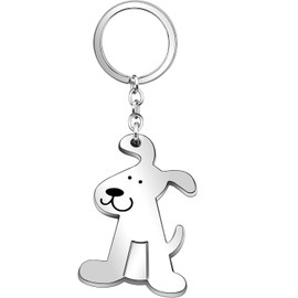 Freedale Metal Keyring Key Charm Pendant Dog Puppy keyring Pet Keychain Metal Keychian for Women Girls Pet Lover Gift (Dog)