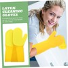 Healvian 2pcs Reusable Household Cleaning Gloves Kitchen Dishwashing Gloves for