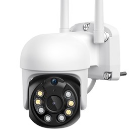 【5 million pixels & automatic tracking function】 YESKAMOO Security Camera Outdoor Wireless 360° Omnidirectional Surveillance PTZ Camera Ranking AI Person Detection Motion Detection Night Color Voice