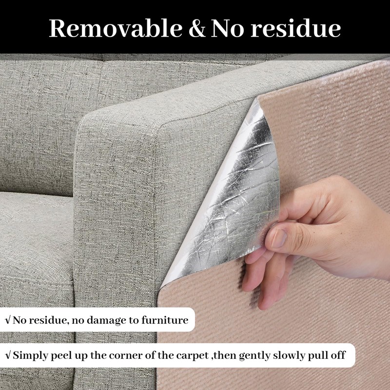 Uranshin Trimmable Cat Scratch Mat pad Self-Adhesive Cat Scratching Post