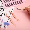 Ouligay Pack of 3 Eyelash Tweezers Applicator False Eyelash Tweezers
