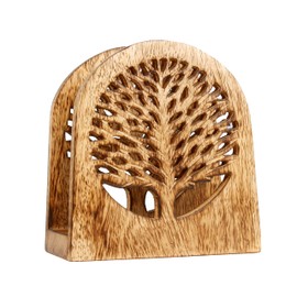 Mother's Day Gifts Tree of Life Wooden Tissue Paper Holder with Full Size Decorative Napkin Stand Tissue Paper Organizer for Home & Kitchen Dining Table Stand | Farmhouse Napkin Holder