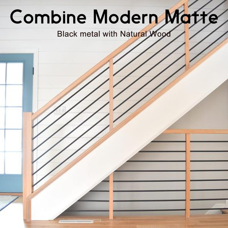 7 Pack 4.7 FT x 5/8 inch Iron Stair Balusters