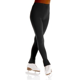 Mondor 3339 Footless Evolution Figure Skating Tights(Black, L-G)