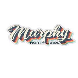 Murphy North Carolina Souvenir 4-Inch Vinyl Decal Sticker 3D Design 4-Inch|Sticker