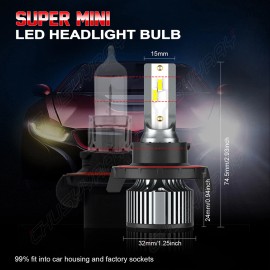 CHUSYYRAY For 2014-2020 Kia Soul Led Headlight High/Low + Fog Light Bulbs Combo 9008+H11