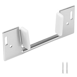 8Pcs Pocket Door Guide Bottom, Hidden Bottom Sliding Door Guide, Jamb Mounted, Steel Bracket for 1-3/8-Inch Thick Doors