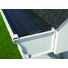 E-Z-Flow Perforated Black Aluminum Gutter Guards (for 6" Gutter) -