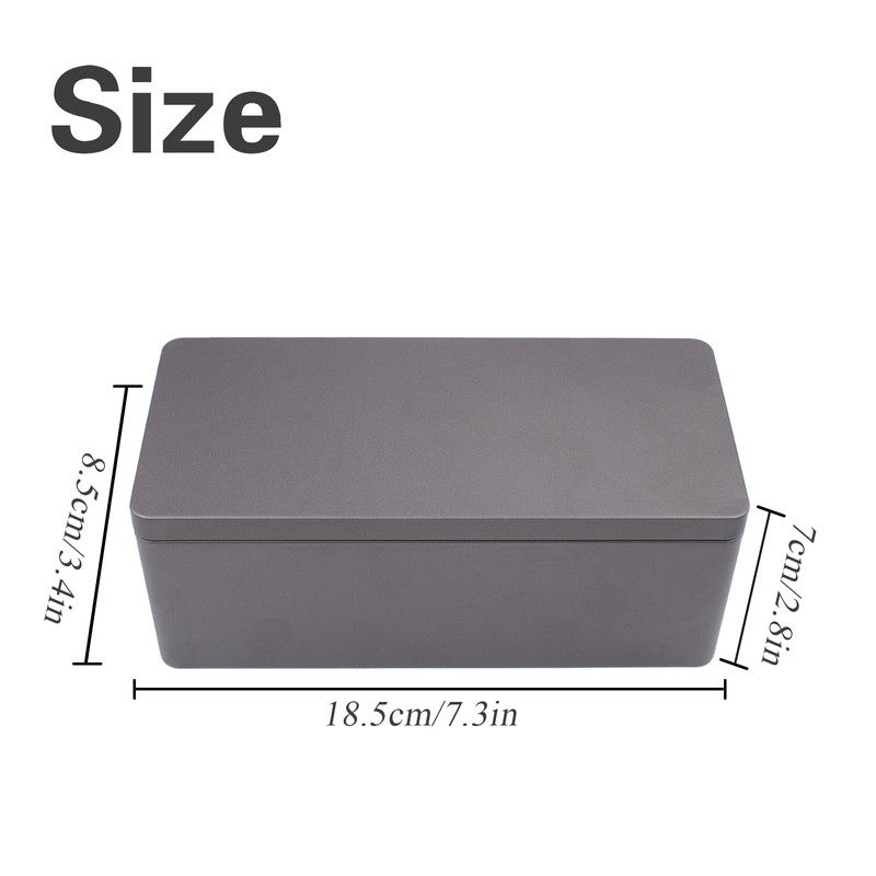 Black Metal Cash Box with 20 PCS Banknotes Top-Insert Holders