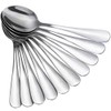 Anpro 10 PCS Cucharas de Té, Café,Cucharillas de Acero Inoxidable