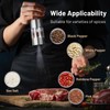SIMPLETASTE Electric Salt and Pepper Grinder Set Automatic One Handed,