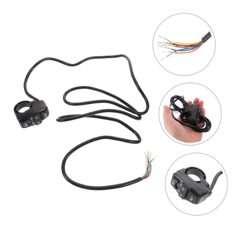 Alipis E-Bike Motorbike Handlebar Control Switch Headlight Horn Turn Signal