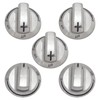5-Pack A03546301/02/03 5304525746 5304504839 Gas Cooktop Knobs for Frigidaire Stove,