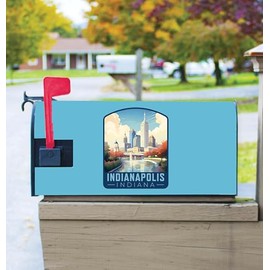 Indianapolis Indiana Design A Souvenir Magnetic Mailbox Cover