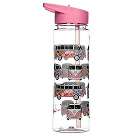 Puckator Volkswagen VW T1 Bulli Summer Love Reusable Water Bottle Made of Shatterproof SK Ecozen Plastic 550 ml