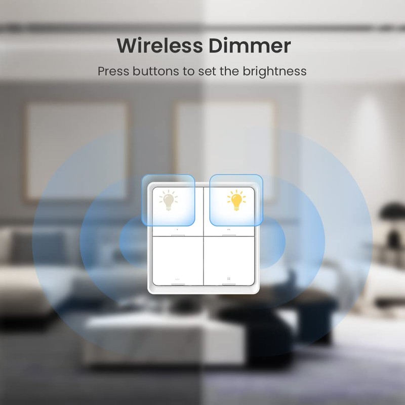 BroadLink Wireless Smart Button Scene Switch for Home Automation, Press