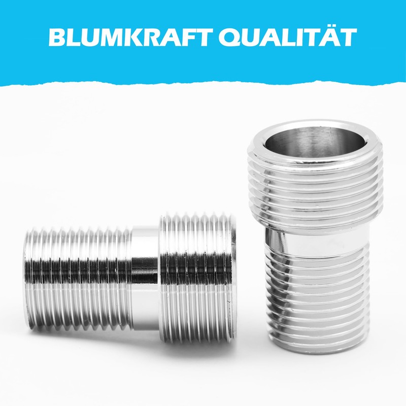 BLUMKRAFT 2 x M1/2" M3/4" Long Male Connector 15x21 (1/2)