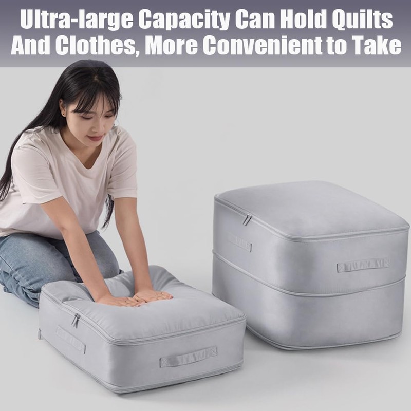 Aohcae Ultra Space Saving Self Compression Organizer, Compression Storage Bags,