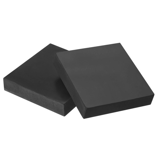 PATIKIL Rubber Bench Block 4"x4"x0.8", 4 Pack Square Stamping Base