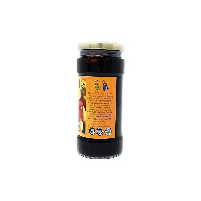 Asian Kitchen Tamarind Paste Puree (Imli) 16oz (454g) 1lb Glass