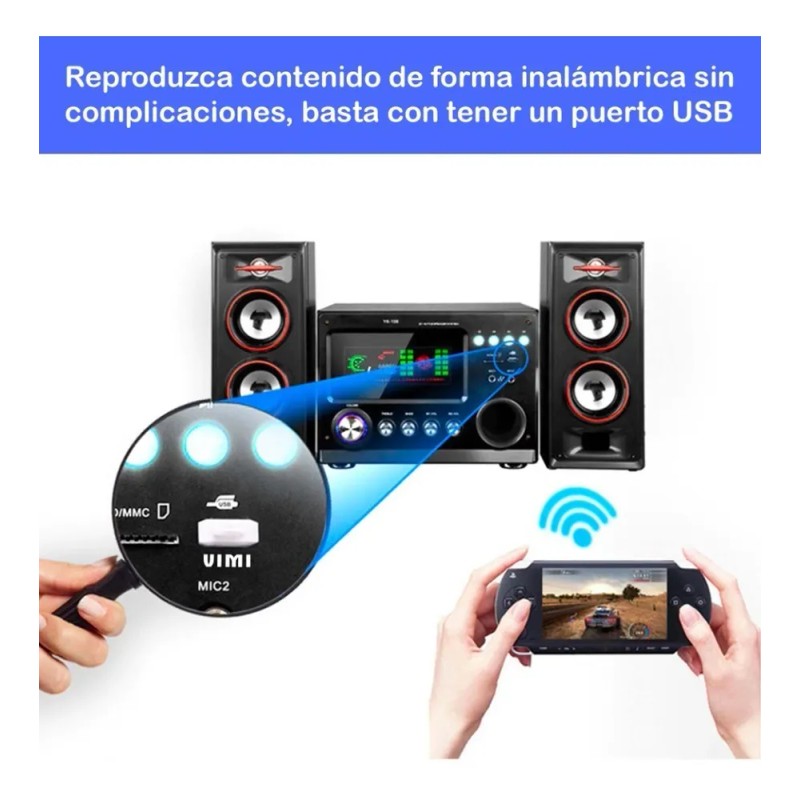 Receptor Usb Bluetooth Transmisor Musica Bocina Streaming
