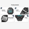 Men Rectangle Digital Sports Watch Night Light Rectangle Display Waterproof