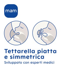 MAM Air Set of 2 Rubber Soothers with Dummy Holder, 2-6 Months, Neutral