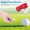 Metal Foldable Golf Divot Repair Tool with Pop-up Button, Magnetic