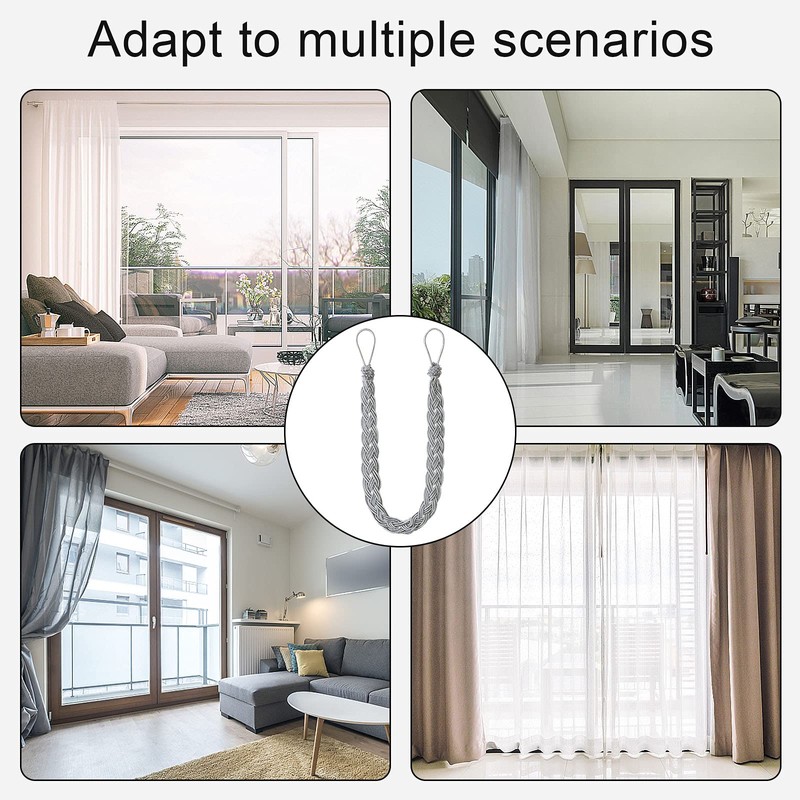 Hand Knitting Curtains Tied Rope Simple Type Curtain Tie Backs