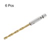 sourcing map 6pcs 1/4" Hex Shank Twist Drill Bits 3.5mm