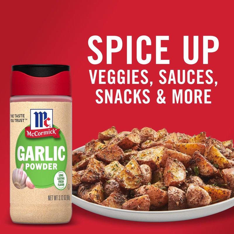 McCormick Garlic Powder, Non GMO, Made from Fresh, Whole Garlic