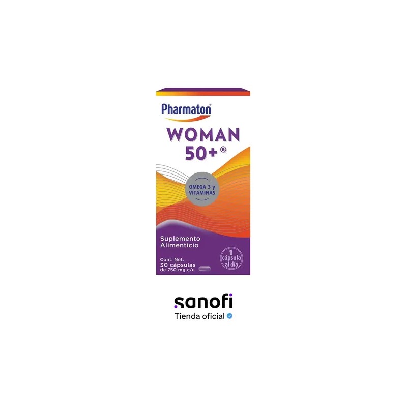 Pharmaton Woman 50+: Multivitamínico con Hierro y Omega 3 para