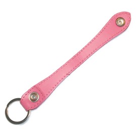 Leather Workshop Satou Keychain, Key Ring, Belt Loop, Men's, Women's, Band, Belt, Strap, Genuine Leather, Pink