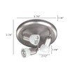 CANARM LTD. ICW356A03BPT10 James 3 Bulb Ceiling/Wall Light, Brushed Pewter