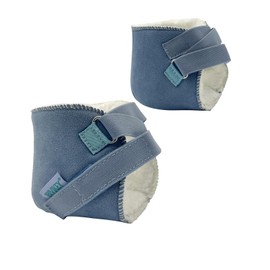 BIVIKEY Heel Protector for Pressure Sores Blisters Cracking Ease Pain Promote Rehabilitation Adjustable Instep Height Easy to Fix and Not Fall Off Bule 1 Pair M