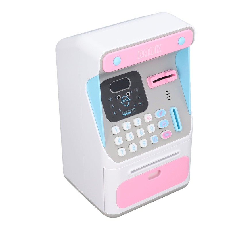 Kids ATM Savings Money Bank Large Capacity Password Safe Face