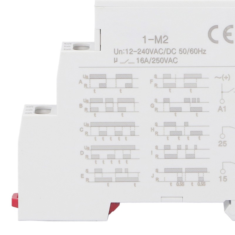 Time Relay Multifunctional Normally Open DIN Rail Delay Timer Switch