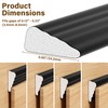 GCJUYA 196” Wedge-Shape Foam Window Weather Stripping Door Seal Strip