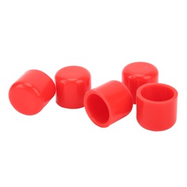 5PCS Silicone Vacuum Cap 32mm Universal Flexible Waterproof Heat Resistant Vacuum Hose Tube Plug for Car Red