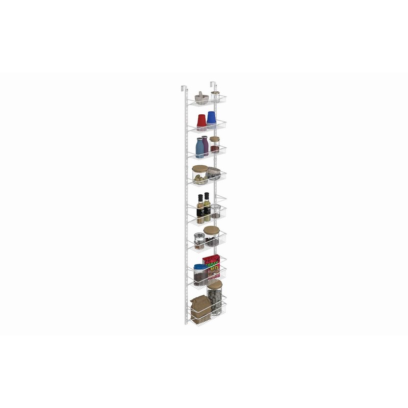 ClosetMaid Adjustable Organizer Rack with Baskets Wall or Over Door