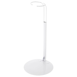 Plymor DSP-10W White Adjustable Doll Stand, fits 16, 17, 18, 19, 20, 21, 22, 23, and 24 inch Dolls or Action Figures, Waist is 2.5 to 3.5 inches Wide, 7 to 9 inches Around